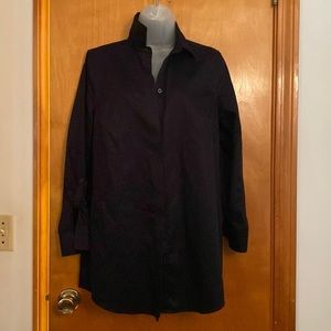 NWT Black Button Up Blouse
